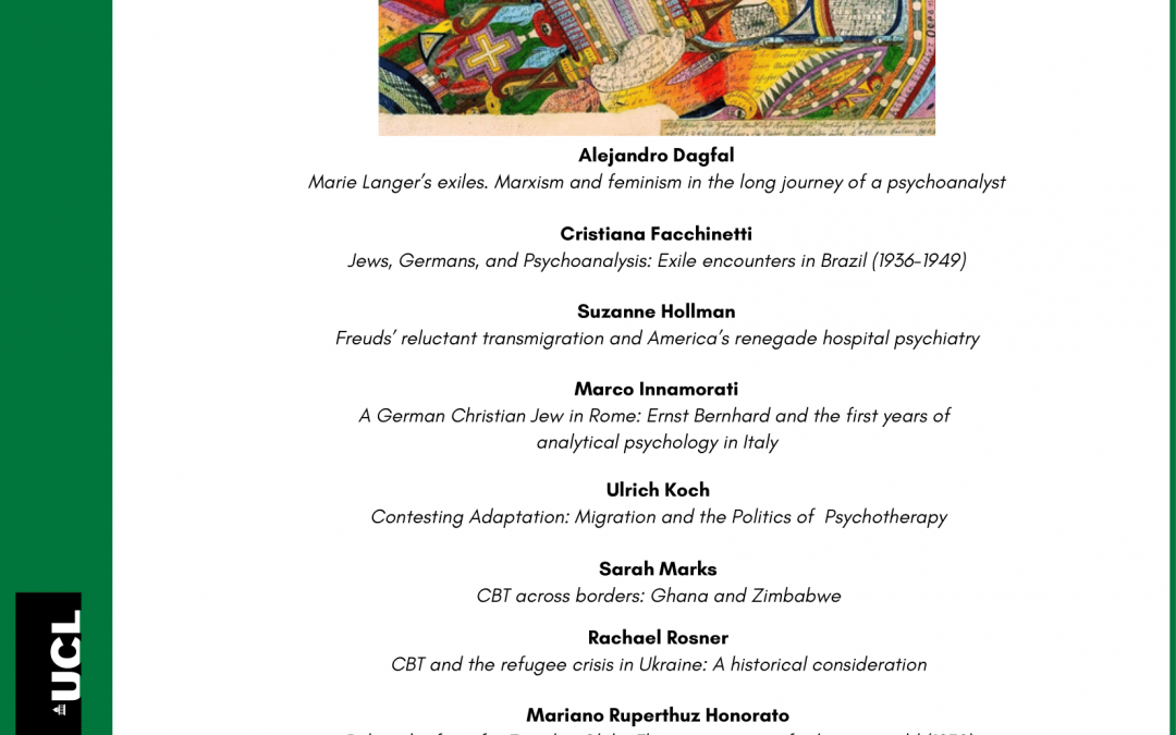 Fifth International Conference for Transcultural Histories of Psychotherapies: A History of Migrants and Refugees?